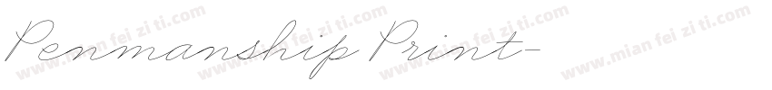 Penmanship Print字体转换